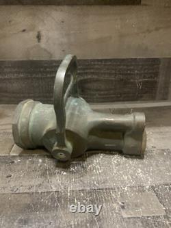 Buse de tuyau d'incendie antique The Fog Nozzle Company Scellé en laiton