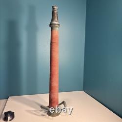 Buse de tuyau d’incendie antique, double poignée, laiton 30