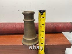 Buse de tuyau d’incendie antique, double poignée, laiton 30