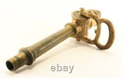 Buse de tuyau d'incendie en bronze/laiton des années 1930, A. Dubois Brevete