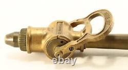 Buse de tuyau d'incendie en bronze/laiton français des années 1930, A. Dubois Brevete