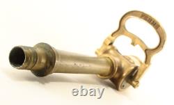 Buse de tuyau d'incendie en bronze/laiton français des années 1930, A. Dubois Brevete