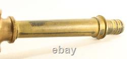 Buse de tuyau d'incendie en bronze/laiton français des années 1930, A. Dubois Brevete