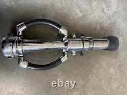 Buse de tuyau d'incendie en chrome Elkhart Brass vintage