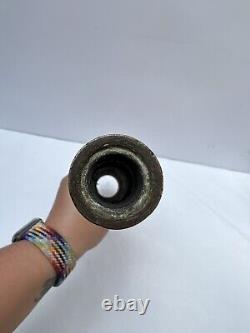 Buse de tuyau d'incendie en cuivre et laiton de la brigade de pompiers Merryweather Londres antique 5/8