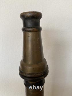 Buse de tuyau d'incendie en cuivre et laiton de style vintage antique, voir les photos