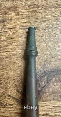 Buse de tuyau d'incendie en laiton Akron Ball vintage