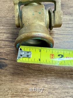 Buse de tuyau d'incendie en laiton Akron Ball vintage