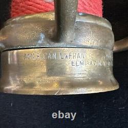 Buse de tuyau d'incendie en laiton Antique American LaFrance (Playpipe des Underwriters) de 25 pouces de longueur