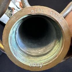 Buse de tuyau d'incendie en laiton Antique American LaFrance (Playpipe des Underwriters) de 25 pouces de longueur