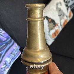 Buse de tuyau d'incendie en laiton Antique American LaFrance (Playpipe des Underwriters) de 25 pouces de longueur