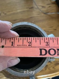 Buse de tuyau d'incendie en laiton Colt vintage de 18 pouces marquée O. C. F. D Ouvrir Fermer Déplacer Incendie