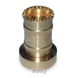 Buse de tuyau d'incendie en laiton Moon American Brn151nst, 1-1/2 po