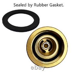 Buse de tuyau d'incendie en laiton NPT 1,5 professionnelle pour usage jardin et pompier