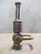 Buse De Tuyau D'incendie En Laiton Vintage Buckeye Avec Arrêt Rare Trouvaille Antique Ancienne 10984
