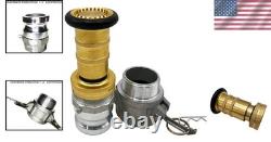 Buse de tuyau d'incendie en laiton de 1,5 pouce à haute pression NPSH/NPT pour le contrôle de la poussière