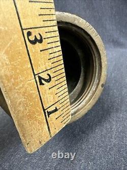 Buse de tuyau d'incendie en laiton et cuivre vintage 30 Boston Woven Hose & Rubber Co