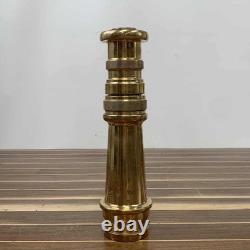 Buse de tuyau d'incendie en laiton vintage