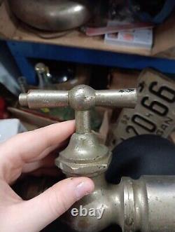 Buse de tuyau d'incendie en laiton vintage