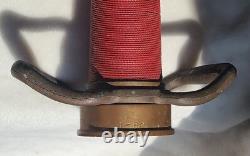 Buse de tuyau d'incendie en laiton vintage 1968 Powhatan B&I Works NS 30 Sapeur-pompier West VA