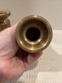 Buse de tuyau d'incendie en laiton vintage 7171L WD Allen MFG. Co Chicago, IL