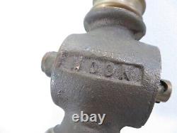 Buse de tuyau d'incendie en laiton vintage 9,5 pouces de long ouverture 1/2