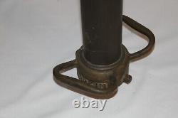 Buse de tuyau d'incendie en laiton vintage Larkin
