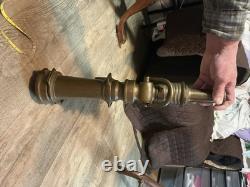 Buse de tuyau d'incendie en laiton vintage Larkin