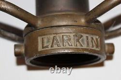 Buse de tuyau d'incendie en laiton vintage Larkin