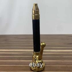 Buse de tuyau d'incendie en laiton vintage et en caoutchouc