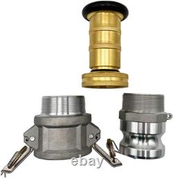 Buse de tuyau d'incendie en thermoplastique durable de 2 pouces NPSH/NPT avec pulvérisation réglable