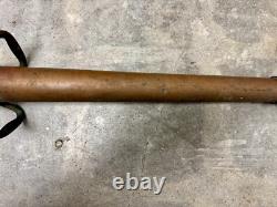 Buse de tuyau d'incendie vintage antique en laiton massif HB Sherman MFG Co à alésage lisse