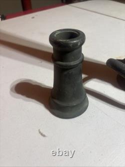 Buse de tuyau d’incendie vintage en laiton à 30 positions – ancien tuyau de pompier