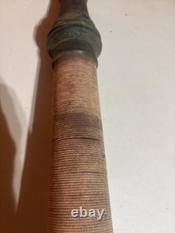 Buse de tuyau d’incendie vintage en laiton à 30 positions – ancien tuyau de pompier