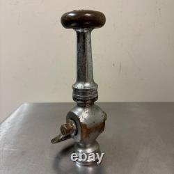 Buse de tuyau de camion de pompier ALFCO en laiton nickelé VTG, métal, 9 pouces de long