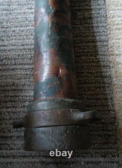 Buse de tuyau de pompier en laiton Vintage Elkhart Mfg Co. 27