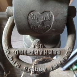 Buse de tuyau de pompier en laiton Vintage Elkhart Mfg Co. 27