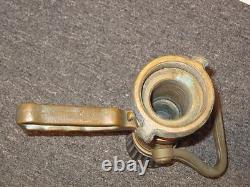 Buse de tuyau de pompier en laiton vintage grande taille