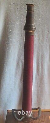 Buse en laiton de tuyau d'incendie vintage 1968 Powhatan B&I Works NS 30 pompier West VA