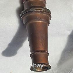 Buse en laiton de tuyau d'incendie vintage 1968 Powhatan B&I Works NS 30 pompier West VA