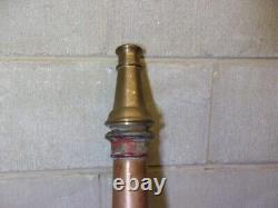 Buse en laiton vintage pour tuyau d'incendie Phil. Conn