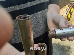 Buse perforante pour camion de pompiers à deux parties, 1-1/2 pouces NHT, presque 10 pieds de longueur