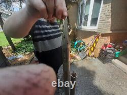 Buse perforante pour camion de pompiers à deux parties, 1-1/2 pouces NHT, presque 10 pieds de longueur