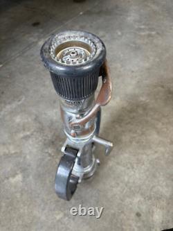 Buse vintage AKRON BRASS pour tuyau d'incendie