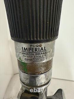 Buse vintage Akron Imperial 2 1/2 pompier département de pompiers