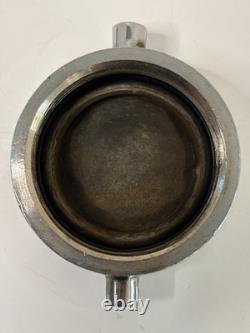 Casquette de camion de pompier Vintage Akron Brass Mfg. Co., casquette en chrome, casquette de décharge centrale