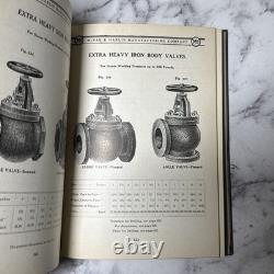 Catalogue McNAB & HARLIN de 1916 : vannes, jauges d’eau, lances d’incendie, sifflets