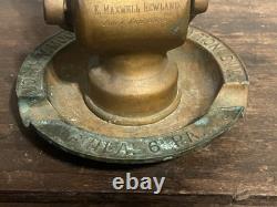 Cendrier en forme de buse de présentation de publicité antique - Département des pompiers de Philadelphie