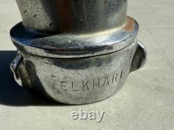 Deux connecteurs/adaptateurs/coupleurs de tuyau d'incendie Elkhart Brass