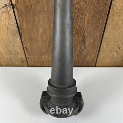 Douche de pompier en laiton vintage, J. H. Clay, Philadelphie, grande 17